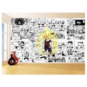 Papel De Parede 3D Dragon Ball Goku Gohan Anime 3,5M Dbz721