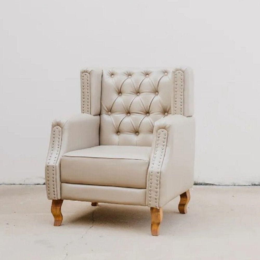 Poltrona Chesterfield Berger Bege
