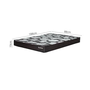 Colchão Misto Ortopédico 19cm 188cmx88cm Ambar Yescasa Preto