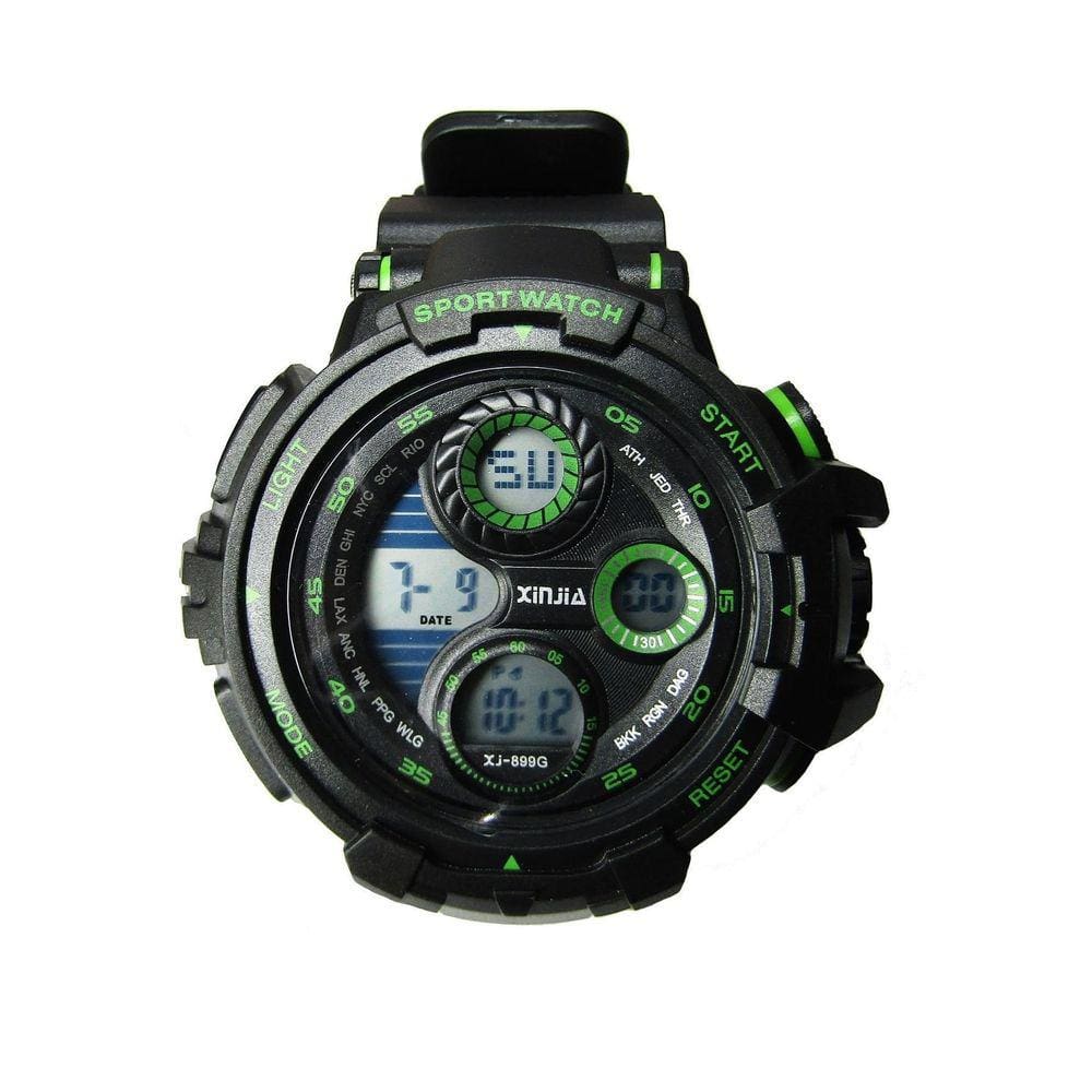 Relógio Digital Xinjia Estilo Militar Shock Prova D`Agua 50M