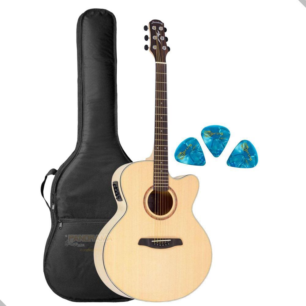 Violão Jumbo Strinberg SJ-25C com Afinador