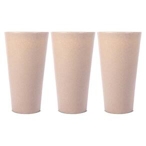 Kit 3 Vasos Aldora Bege 56cm Terrano