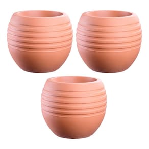 Kit 3 Vasos Canela Terracota 34cm Terrano