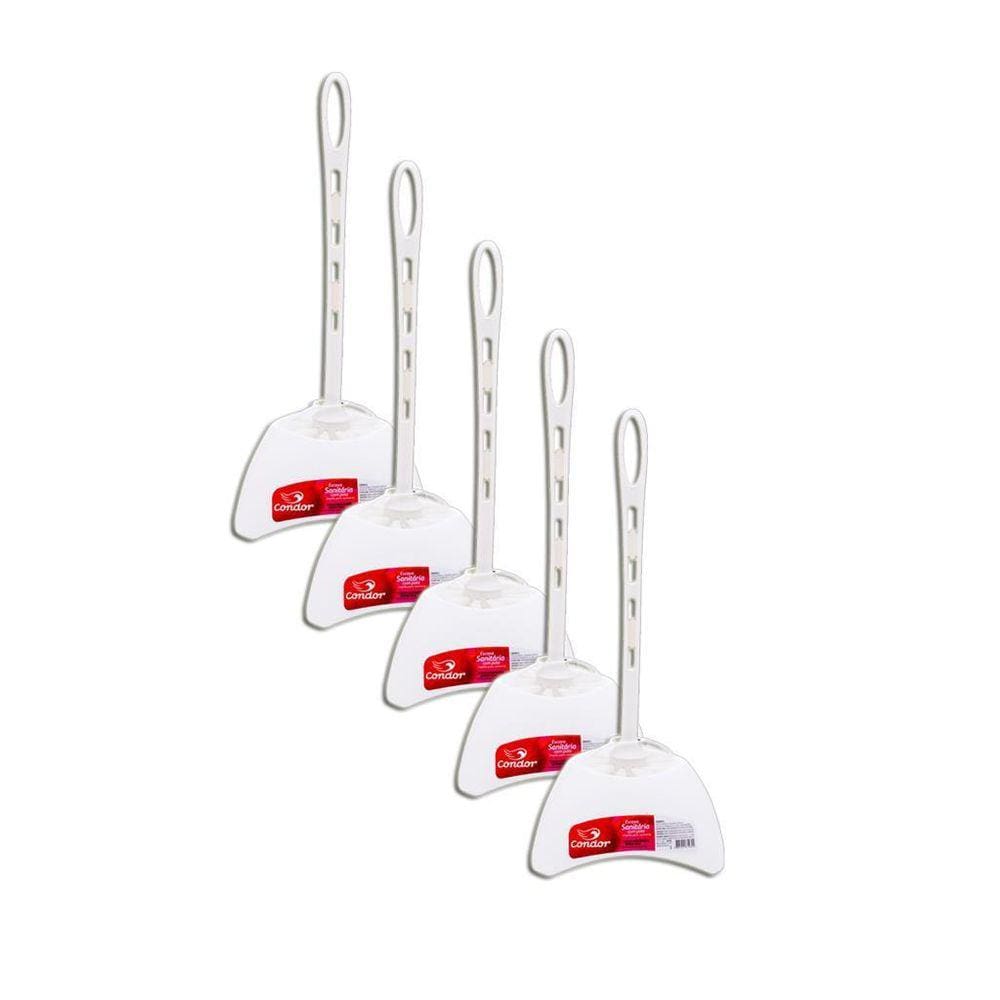 Escova Sanitária Condor Com Pote Para Limpeza Kit 5