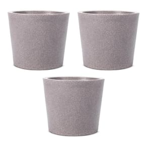 Kit 3 Vasos Badi Pedra 42cm Terrano