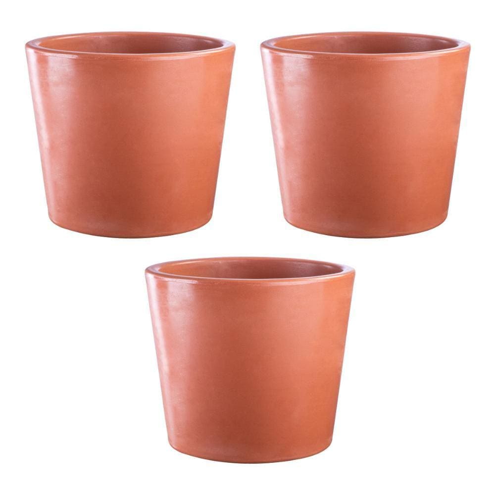 Kit 3 Vasos Badi Terracota 54cm Terrano
