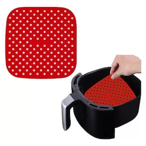Tapete Forro 21cm De Silicone Airfryer Fritadeira Quadrado
