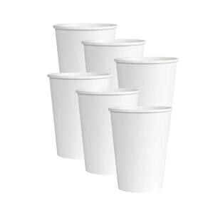 Copo De Papel Biodegradável 200Ml Branco 50 Un Kit 6