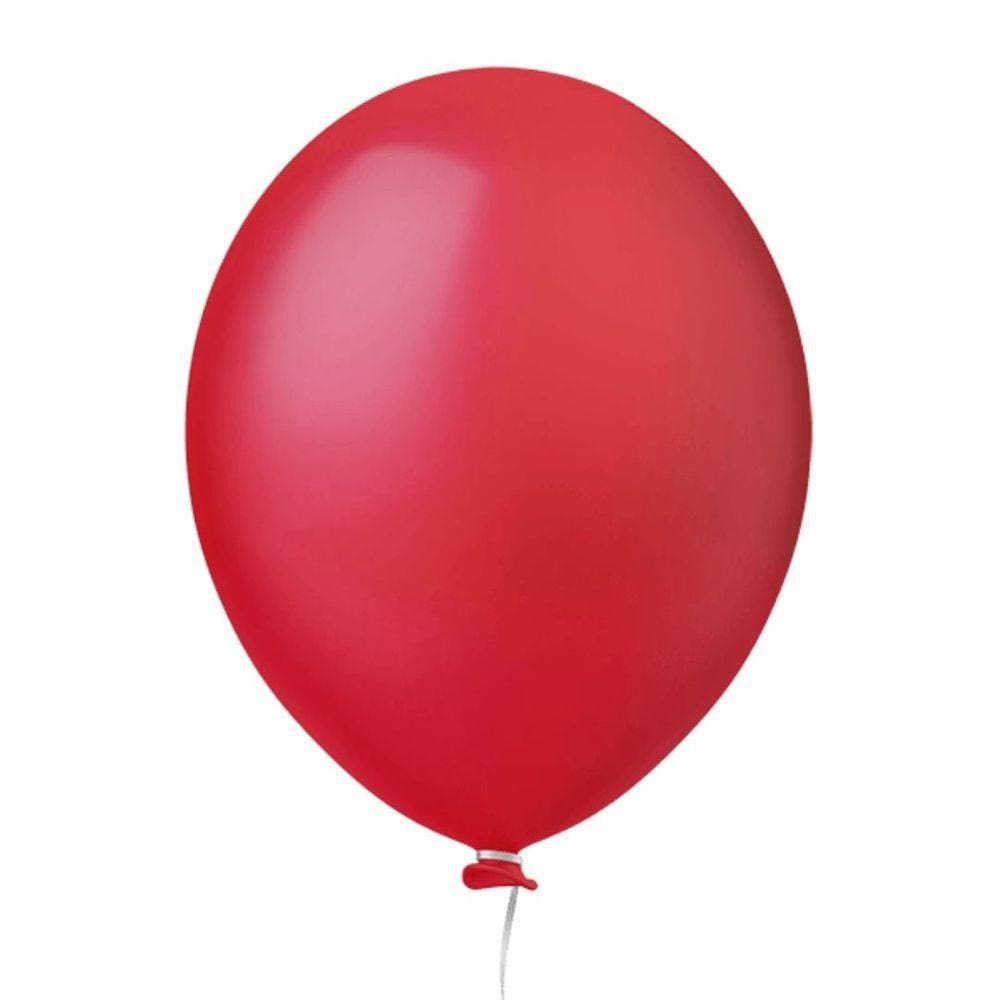 Balão 8 Vermelho Paixão Happy Day 50un