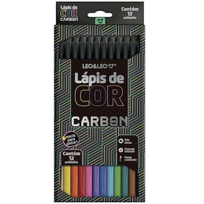 Lapis de COR Carbon 12 Cores Redondo LEO&amp;LEO