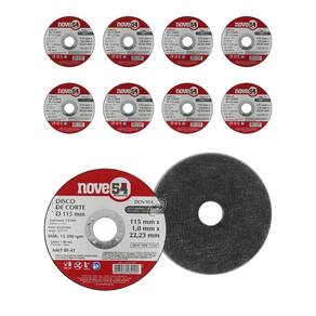 Disco de Corte Dcn 954 115mm x 1,0mm - 10 Unidades