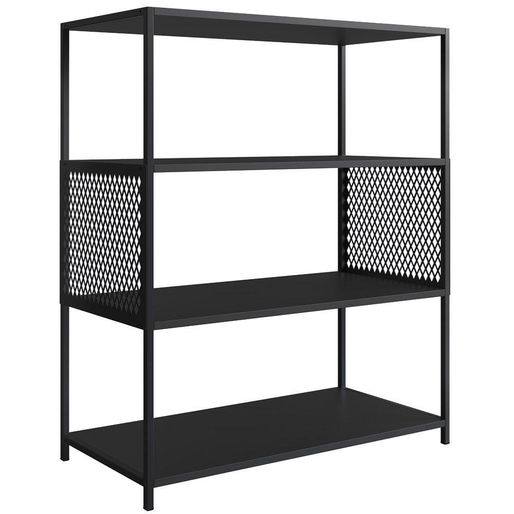 Estante Estilo Industrial 94 Cm Com Tela P1024 Preto PP