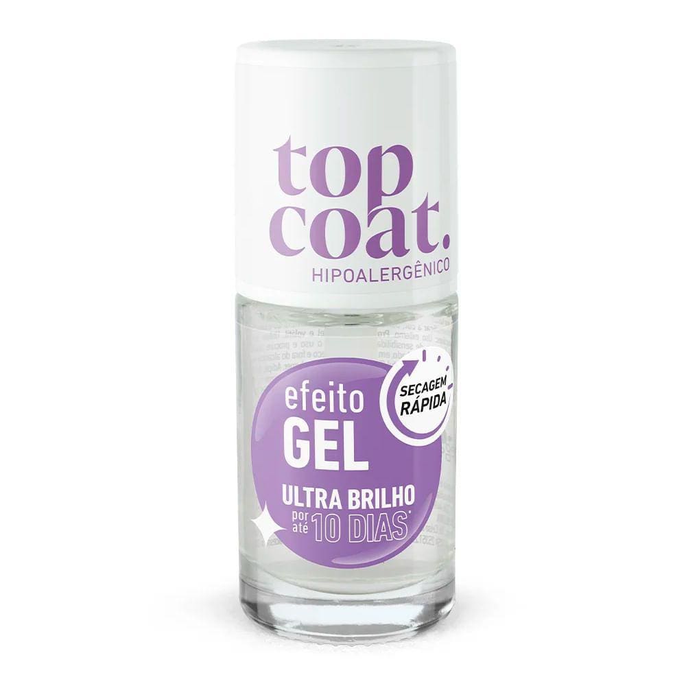Esmalte Cremoso Blant Coretrat Top Coat Gel Incolor 8,5ml