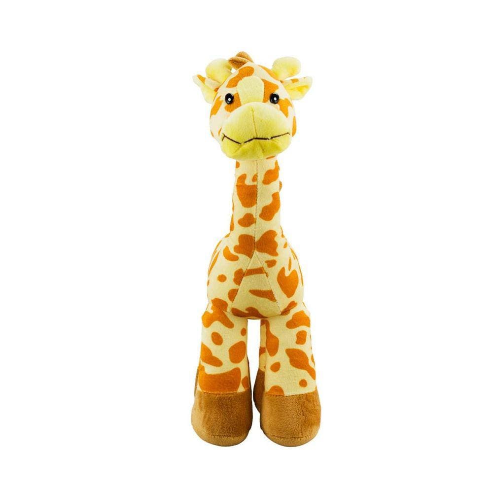 Girafa Amarela Em Pé 34Cm - Pelúcia