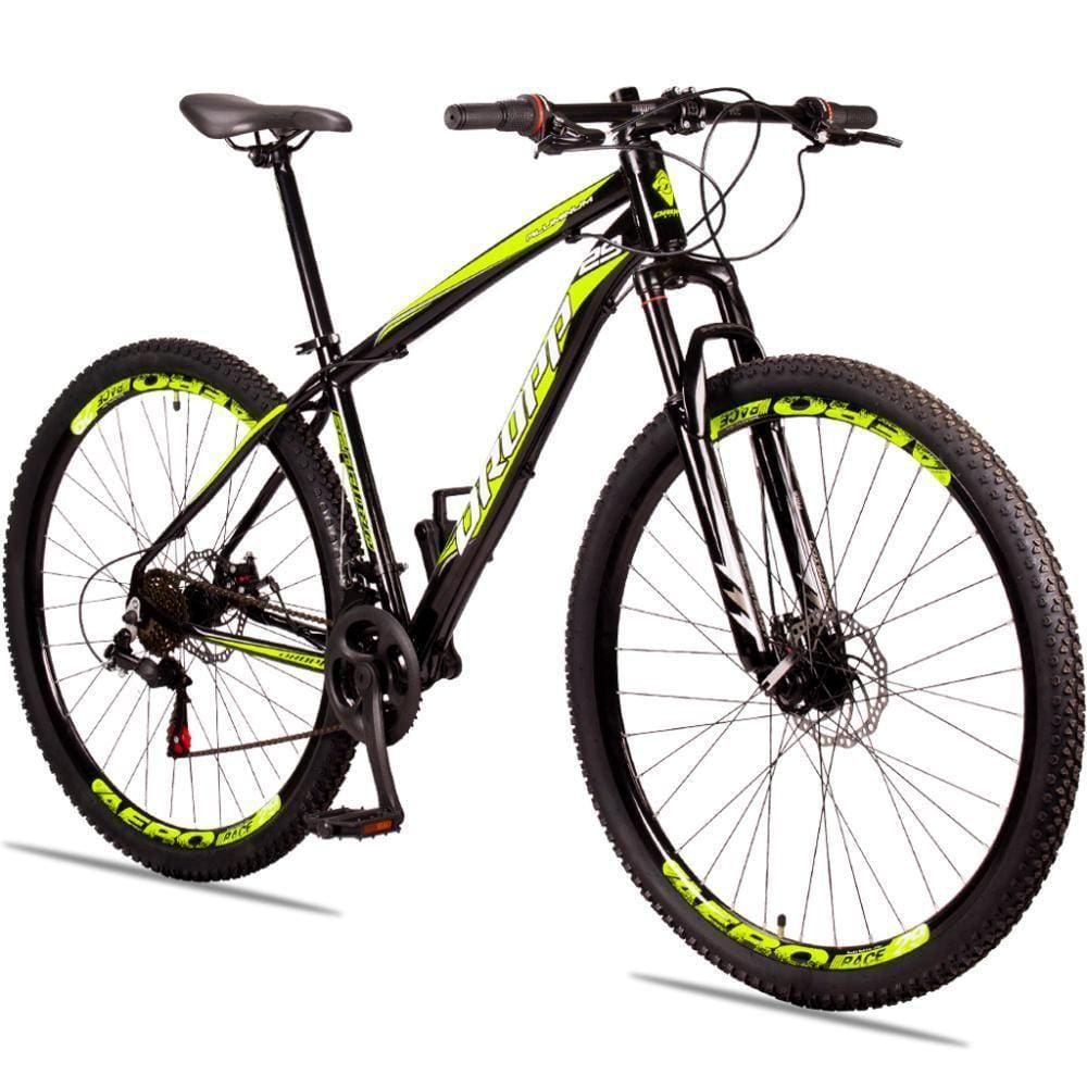 Bicicleta Dropp Aluminum T21 Aro 29 Susp. Dianteira 21 Marchas - Amarelo/preto