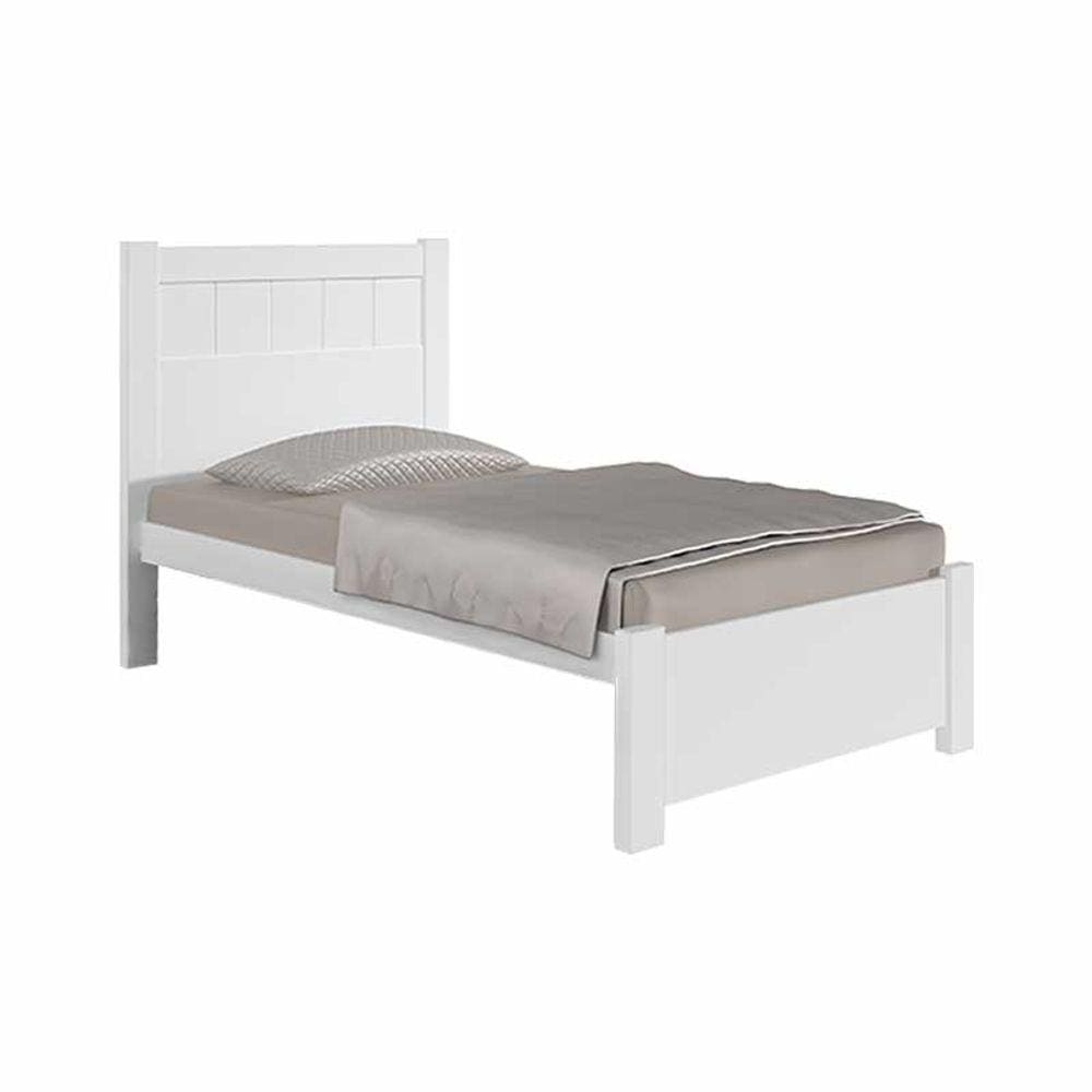 Cama Solteiro Primícia Plus D`Doro Móveis Branco