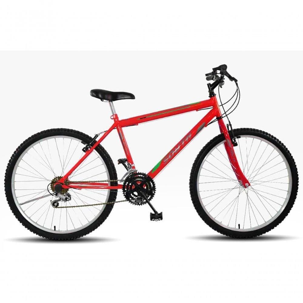 Bicicleta Aro 26 South 18 Marchas Freio V-brake - Vermelho Vermelho