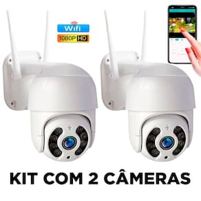 Kit 2 Câmeras Full HD A8 - Wi-Fi - Tempo Real