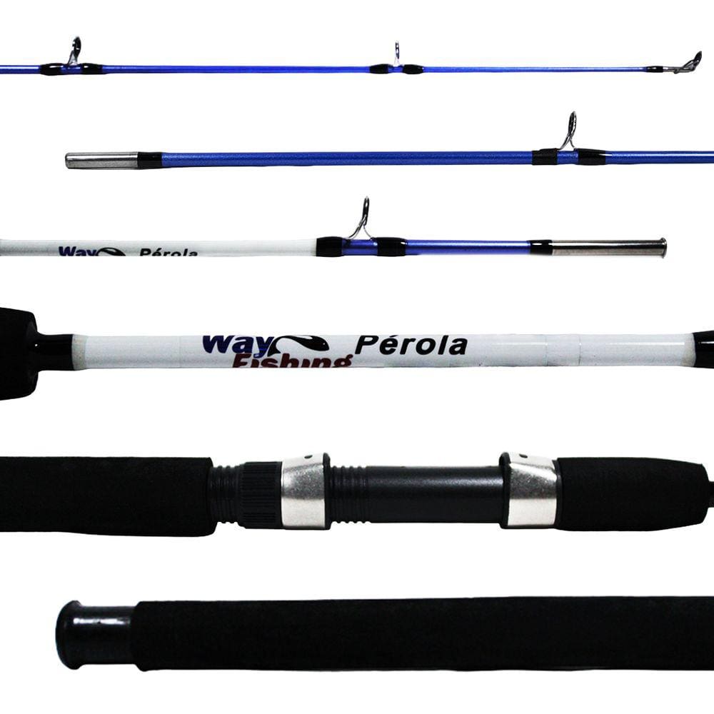 Vara Pesca Molinete Way Fishing Pérola 1602 WF2631-1 15-20 LBS 1,60m - 2 partes