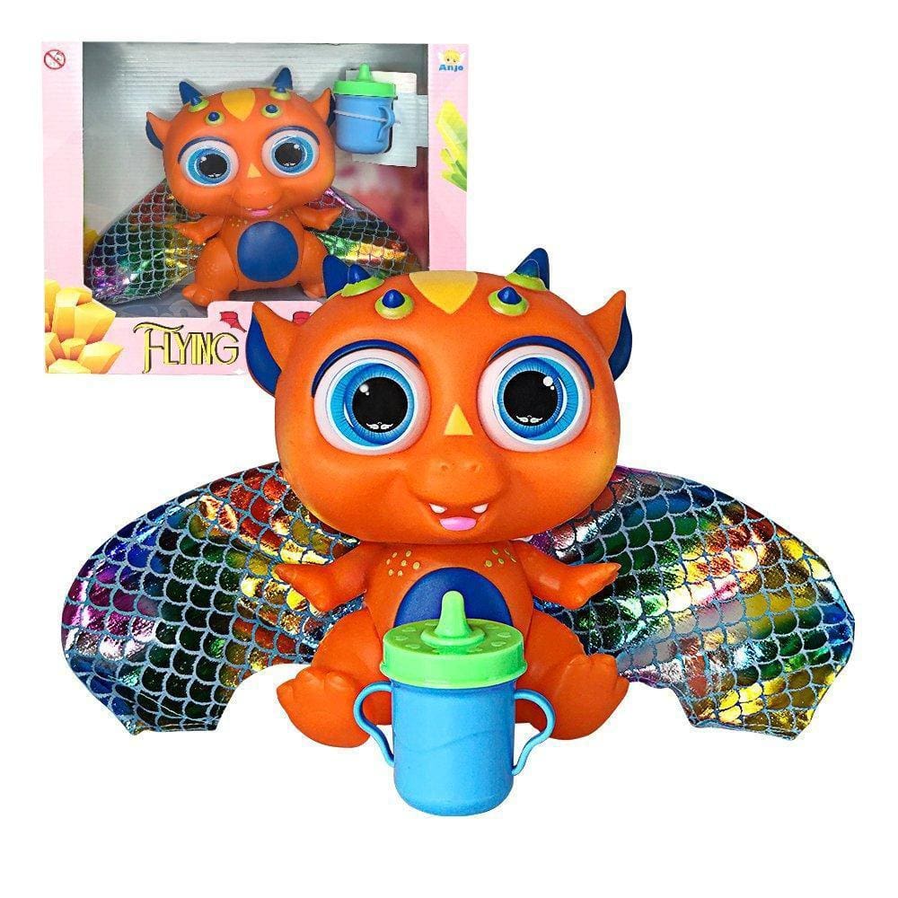 Bebê Dragão Flying Baby com Asas - Laranja
