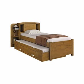 Cama Solteiro Com Cama Auxiliar Milênio Plus D`Doro Móveis Cinamomo