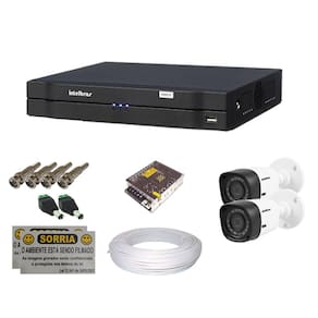Kit Cftv 2 Câmeras Hdcvi + Dvr 4 Canais Intelbras