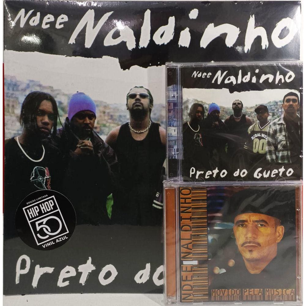 Ndee Naldinho - Movido Pela Música +Preto do Gueto 2 Cds+Lp