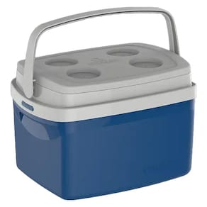 Caixa Cooler Termica Tropical 12 L com Alça Camping, Pesca, Tampa com Porta Copo