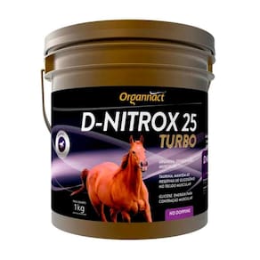 D-Nitrox 25 Turbo 1Kg Suplemento Cavalos Equinos Organnact