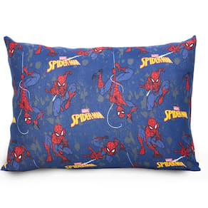 Fronha Homem Aranha Infantil Avulsa Meninos Malha 100% Algodão 48cm x 68cm Blue Spider Portallar