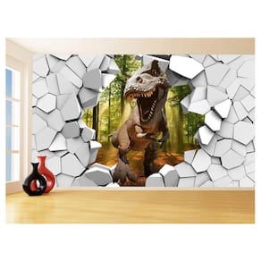 Papel De Parede 3D Animais Dinossauro Jurassic 3,5M Anm432