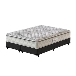 Cama Box Super King Preta + Colchão de Espuma D33 Probel GuardaCostas ProEvidence Plus 193x203x63cm