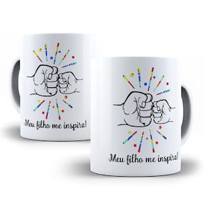 Kit Presente Pai de Autista com Caneca e Chaveiro