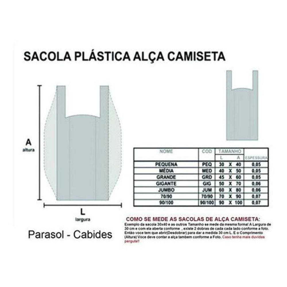 Sacolas Plasticas Branca Reciclada Reforçada 10 Kg 45X60