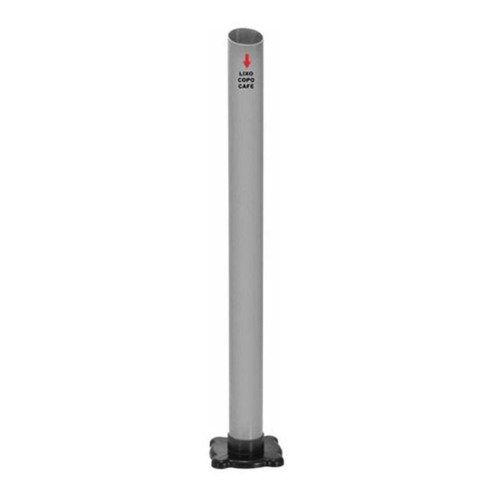 Lixeira De Copos Com 1 Tubo Café Cinza