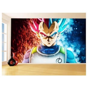 Papel De Parede 3D Dragon Ball Goku Vegeta Anime 3,5M Dbz16