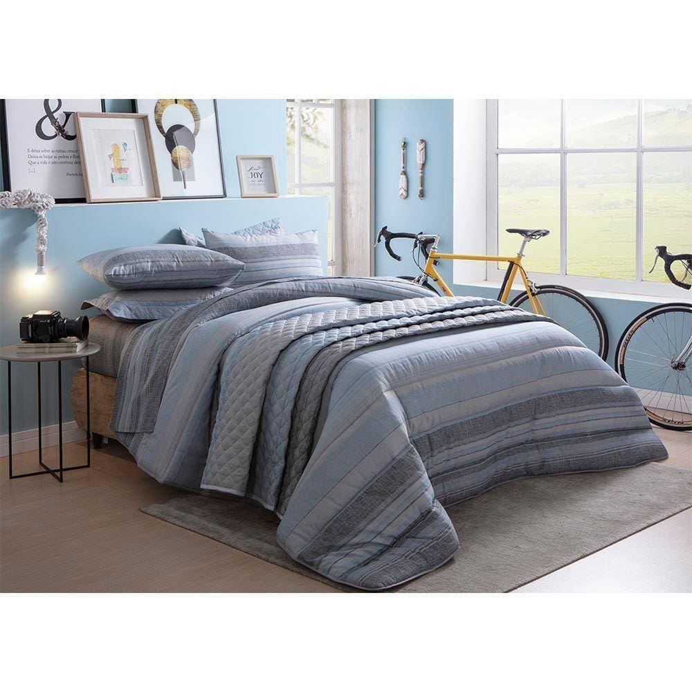 Jogo De Cama Casal Duplo 250x220cm Breno 140f Realce Sultan