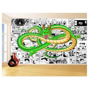 Papel De Parede 3D Dragon Ball Dragão Shenlong 3,5M Dbz738