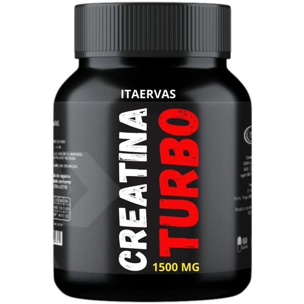 Creatina Turbo 1500mg 60 Cápsulas Itaervas