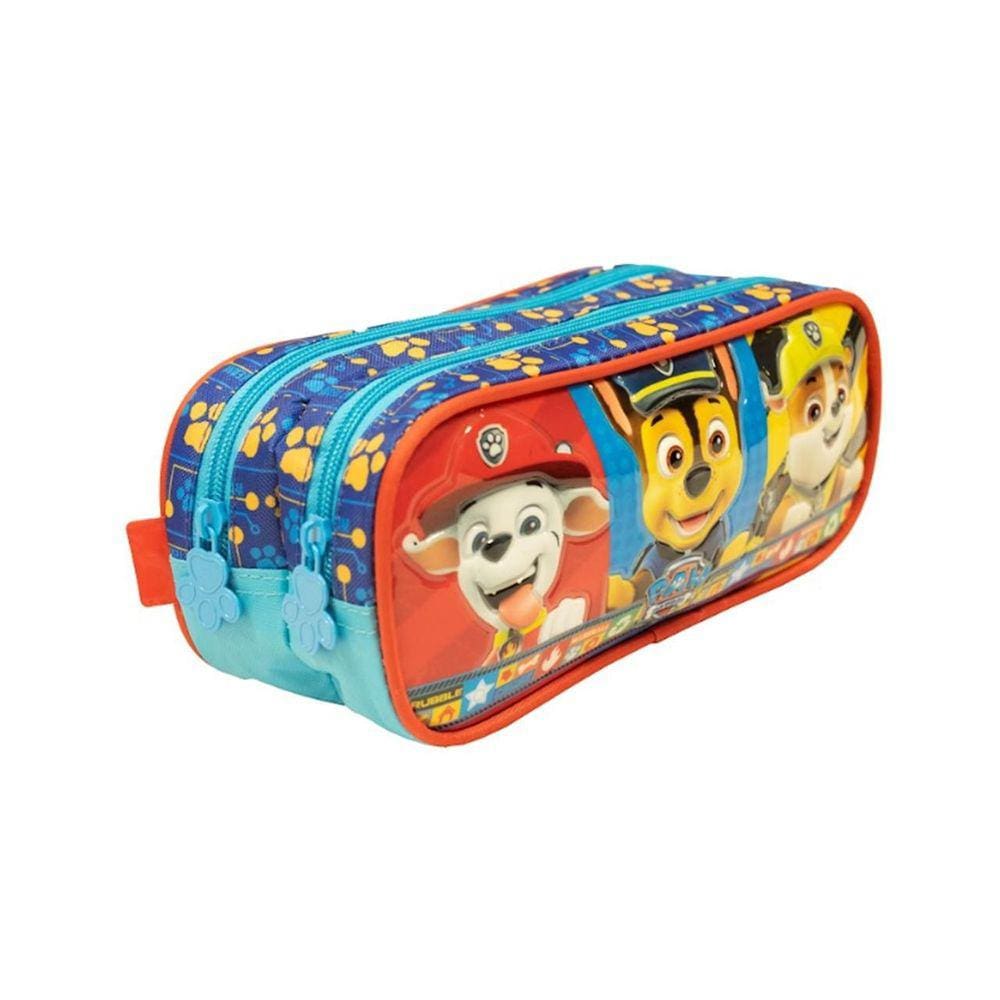 Estojo Escolar 02 Compartimentos Patrulha Canina Paw Patrol