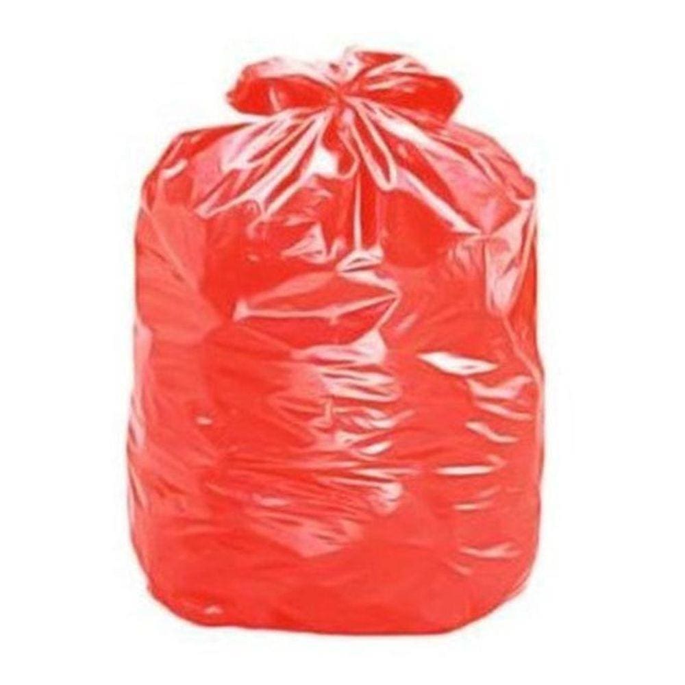 Saco Para Lixo Vermelho 45X55X003 20L Com 100 Unidades -