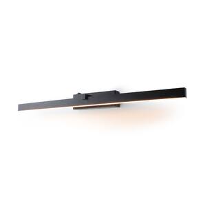 Arandela De Parede Led Prisma Preto 60cm 9w 4000K Spotline