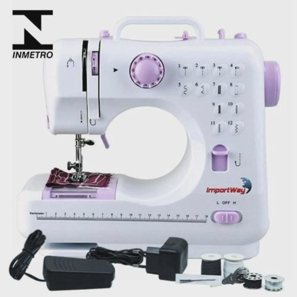 Máquina de Costura Importway IWMC-508 Branca 110V/220V