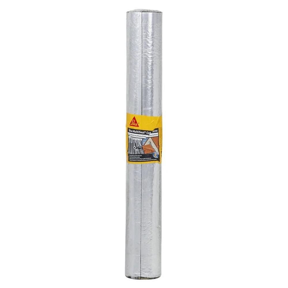 Fita Alumínio Asfaltica Multiuso 100+1cm 10m Cinza Sika