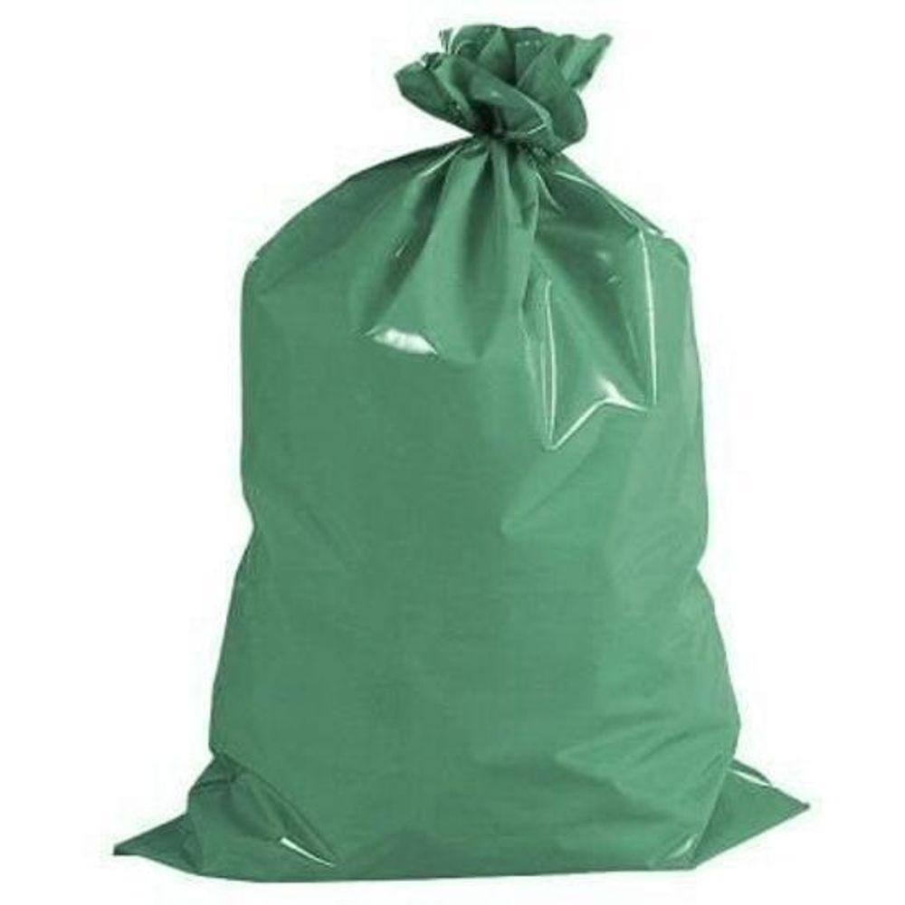 Saco De Lixo 100 Litros Colorido Verde Com 100 Unidades