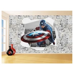 Papel De Parede 3D Heróis Página Quadrinhos Hq 3,5M Nhma260