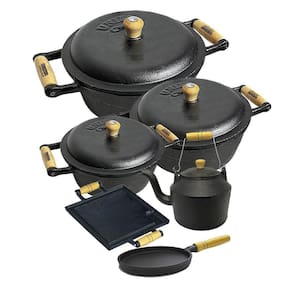 Jogo de Panela Ferro Fundido 6 Peças 2L