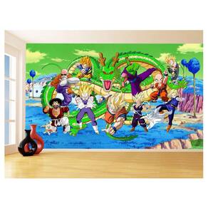 Papel De Parede Dragon Ball Goku Vegeta Anime 3,5M Dbz373
