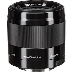 Lente Sony E 50mm f/1.8 OSS - Estabilização Óptica de Imagem