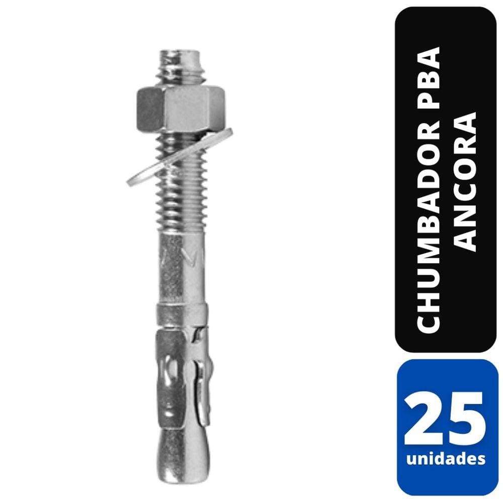 Kit C/ 25 Chumbador PBA 1/2x4 12400C Ancora